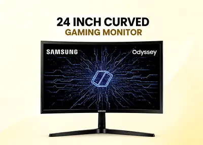 Samsung 24 Inch Curved Gaming Monitor 144Hz Refresh Rate AMD Freesync