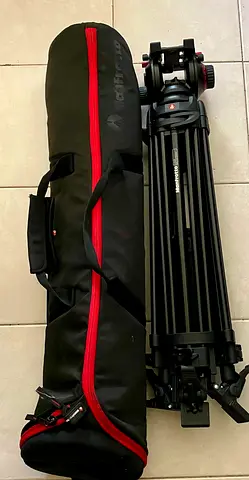 Manfrotto 546GB Pro Video Tripod with Manfrotto Bag + 504HD Fluid Head.