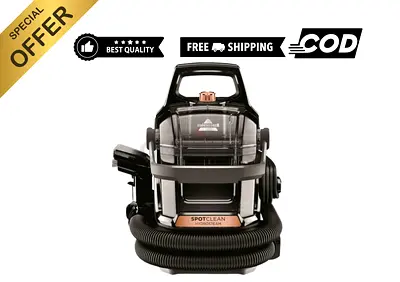 BISSELL SpotClean HydroSteam 3700E TYPE 2 Portable Deep Cleaner – Steam, Scrub & Vacuum