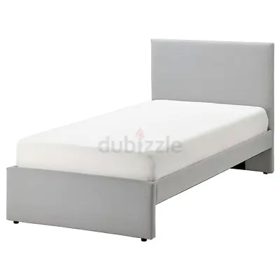 Ikea GLADSTAD
Upholstered bed frame,
Kabusa light grey,
90×200 cm