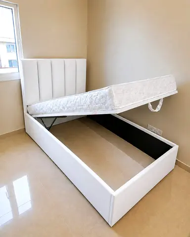 Brand New Single Size Bed frame hydraulic storage with medical mattress