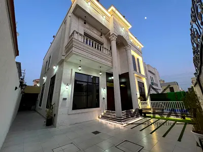 5-bedroom villa with a living room and a pool for annual rent in Ajman Al Yasmeen