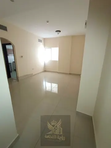 Annual rent in Al Taawun two master bedrooms and living room with two bathrooms kitchen central AC and free parking AED 35000 yearly payable in 6 inst