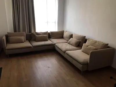 Like a brand new condition ikea soderhamn corner l shape Sofa beige