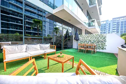 Spacious Furnished 1BR | Large Private Terrace | Meydan
