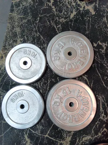 Set of 2x15kg and 2x10kg Steel Weight Plates