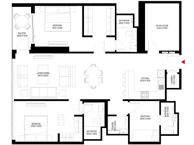 4 BR Layout | Lagoon View Brand New | Mortgage Accepted l High Floor