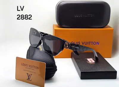 Louis Vuitton Black Designer Sunglasses with Case