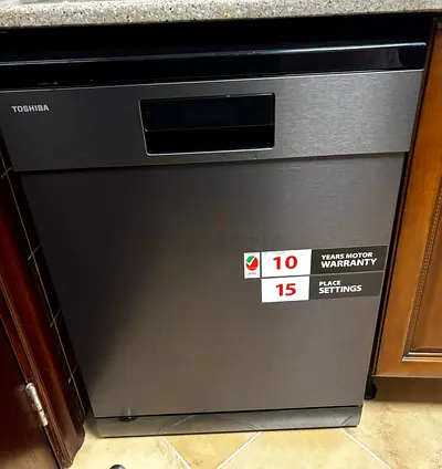 Toshiba dishwasher, 15 settings