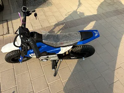 Kids Electric Balance Bike - Blue, Good Condition