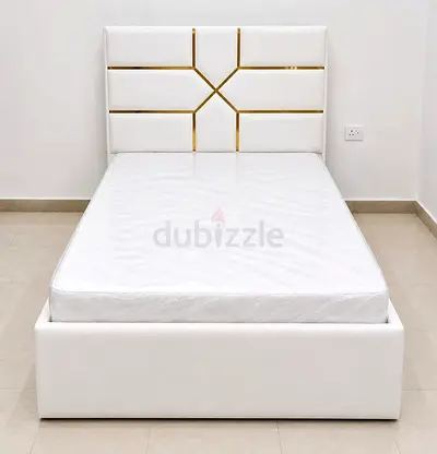 NEW BRAND DOUBLE SIZE WOOD BED WITH MATTRESS 120X190 CM