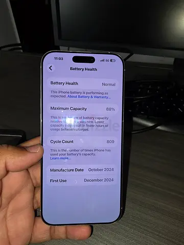 iPhone 16 Pro Max - Good Condition, Scratchless 88% Battery Health least used.