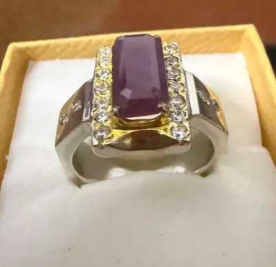 Ruby ring in 925 silver