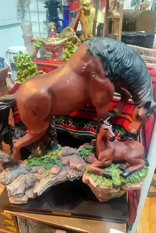 Horse ceramic figurine 45cm height