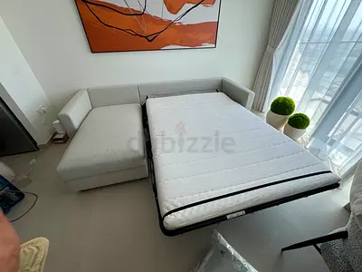 Ikea vimle L shape sofa bed with mattress