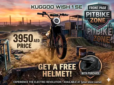 Kugoo Wish 1 SE Electric Pitbike - Used, Includes Free Helmet