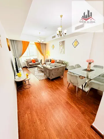 Luxury Living with a Stunning Al Khan Lagoon View | 2-Bedroom Apartment, Brand-New Hotel-Style Furn