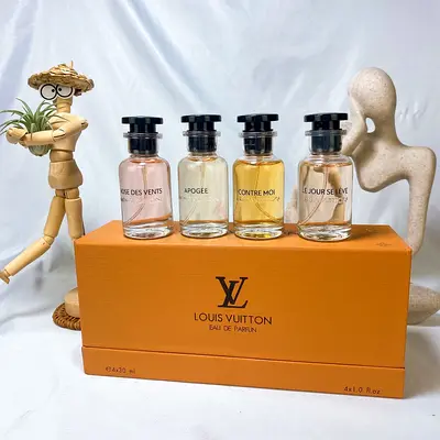 LV Perfume Set 4×30ml With Sprays, 4 Different Scents