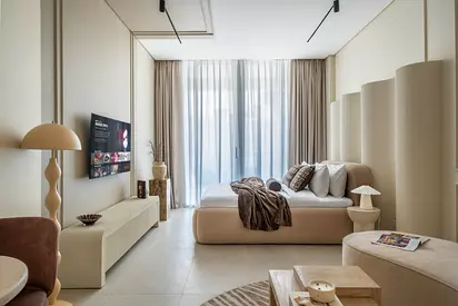 Serene Japandi Studio | Rooftop Pool & Gym | Monthly | Bills Included