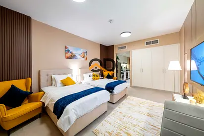 Fully Furnished Studio with all amenities in gated community Al Jada