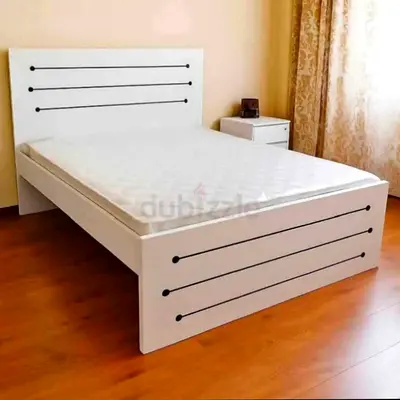 Brand New mdf queen size bed with medical mattress available.