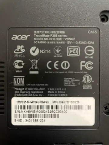 Acer laptop i5 processor 4 GB ram in usable conditiona