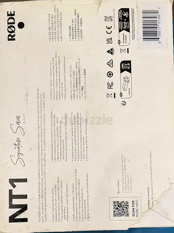 Rode NT1 Large Diaphragm Condenser Microphone (boxed) -New