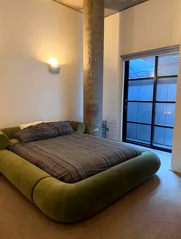 Modern Olive Green Low Profile Bed Frame