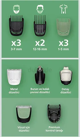 Philips Multigroom Trimmer Kit with Multiple Attachments New