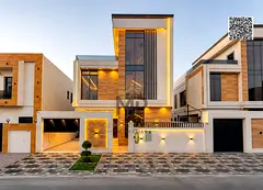 Villa at ajman| al Yasmeen area| 5 master rooms, majlis, 2 halls, roof | freehold for all nationalit