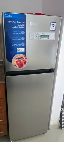 Midea Inverter Quattro 2-Door Refrigerator - Silver, Excellent Condition