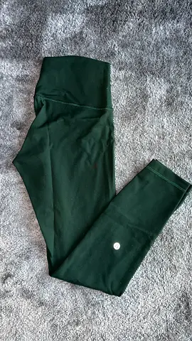 Dark green high-waist women's leggings (XS-M) Lululemon