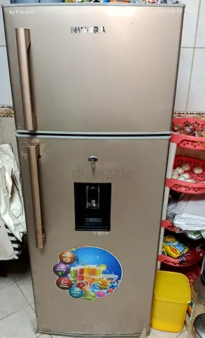 Used Nikura Double-Door Refrigerator with Water Dispenser - Good Working Condition