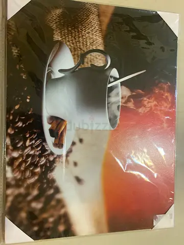 New Decorative Kitchen Wall Art - Coffee Cup Canvas Print