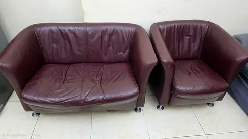 2+1 seater leather sofa