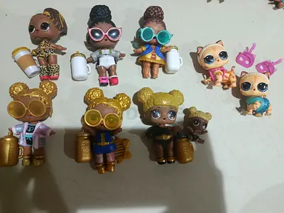 Lot of LOL Surprise dolls and pets - used set