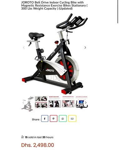Joroto Belt drive indoor cycling bike