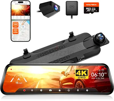WOLFBOX G930 Smart Mirror Dash Cam