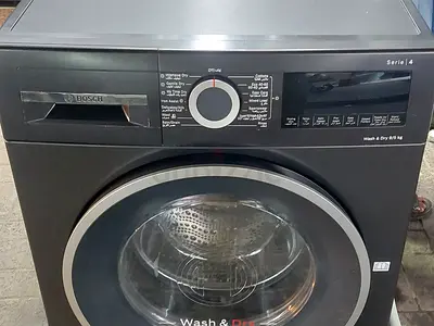 Sale BOSCH Series 4 Washer Dryer, 9/5kg, Large LED display, ActiveWater Plus,1400 RPM, Black