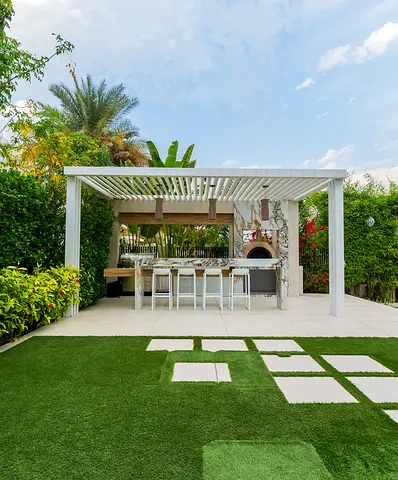 Garden renovation work
