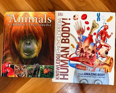 DK Children's Encyclopedia: Animals & Knowledge Encyclopedia: Human Body (Set of 2)