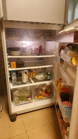 Used single-door refrigerator in good working condition.