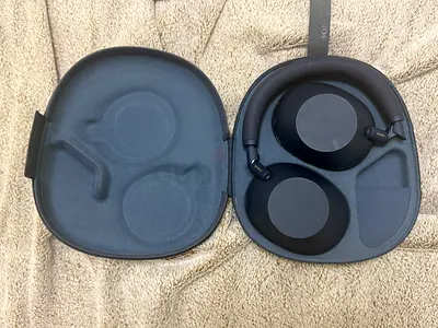 Sony WH-1000XM6 wireless noise-cancelling headphones with case