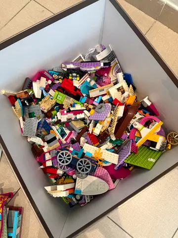 Box of random lego bits