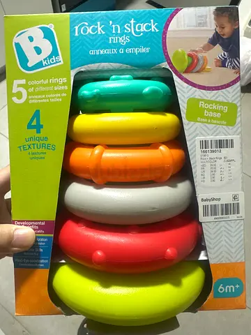 Bkids Rock 'n Stack Colourful Stacking Rings