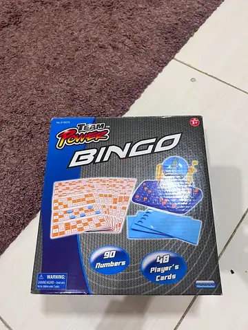 Team Power Bingo board game - complete set, gently used