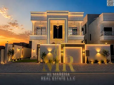 Villa for sale, classic design, ground floor, first floor and roof, central air conditioning, price