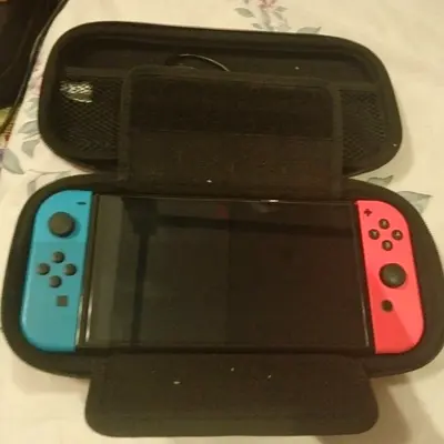Nintendo Switch OLED with Neon Joy-Cons, Dock, Original charger- Good Working Condition