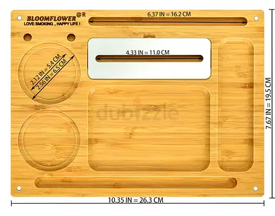 RAW BackFlip Bamboo Rolling Tray