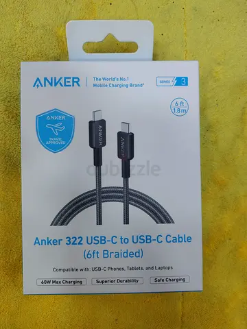 Anker USB-C to USB-A Braided Cable 6ft (Like New)